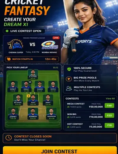 Shri (shri ganesh) fantasy cricket & matchday visual 3